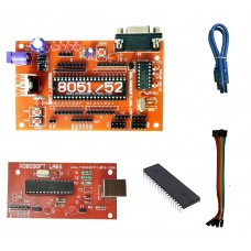 8051 / 8052 Development Board with AT89S52 ( 8052 ) , MAX232 IC and PROGRAMMER