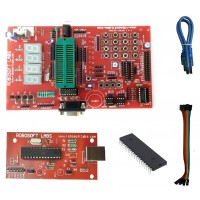 8051 / 8052 Development Board with AT89S52, MAX232 , RTC , AT24C32, ULN2003 IC & PROGRAMMER