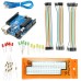 Basic Starter Kit Arduino UNO + 840 Pts Breadboard + 60 Jumper Wire + Red, Green yellow Led's + Resistor for Arduino 