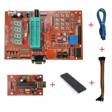PIC 40PIN Development Board with 16F877A, MAX232 , RTC , AT24C32, ULN2003 IC & PROGRAMMER